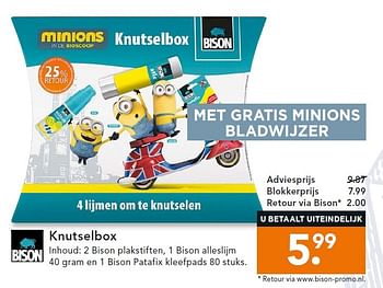 Aanbiedingen Knutselbox - Bison - Geldig van 18/05/2015 tot 27/05/2015 bij Blokker
