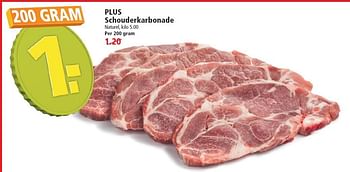 Aanbiedingen Plus schouderkarbonade - Huismerk - Plus - Geldig van 17/05/2015 tot 23/05/2015 bij Plus