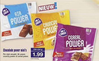 Aanbiedingen Chocolade power mini`s - Time 4 Choco - Geldig van 20/05/2015 tot 26/05/2015 bij Aldi