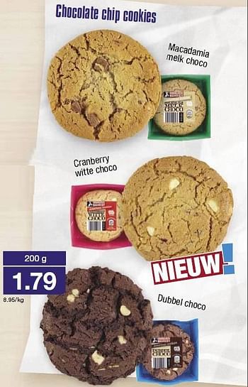 Aanbiedingen Chocolate chip cookies - Huismerk - Aldi - Geldig van 20/05/2015 tot 26/05/2015 bij Aldi