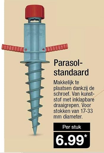 Aanbiedingen Parasolstandaard - Huismerk - Aldi - Geldig van 20/05/2015 tot 26/05/2015 bij Aldi