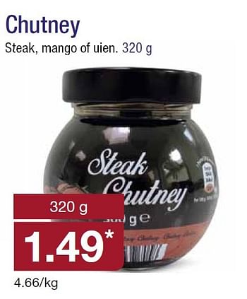 Aanbiedingen Chutney steak, mango of uien - Huismerk - Aldi - Geldig van 20/05/2015 tot 26/05/2015 bij Aldi