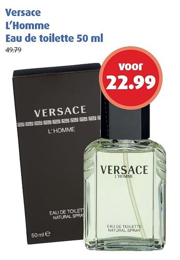 Aanbiedingen Versace l`homme eau de toilette - Versace - Geldig van 18/05/2015 tot 24/05/2015 bij Uw eigen drogist