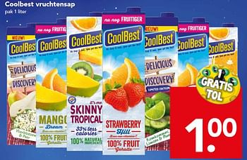 Aanbiedingen Coolbest vruchtensap - Coolbest - Geldig van 24/05/2015 tot 30/05/2015 bij Deen Supermarkten