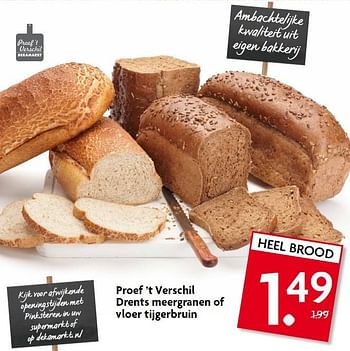 Aanbiedingen Proef `t verschil drents meergranen of vloer tijgerbruin - Huismerk - Deka Markt - Geldig van 24/05/2015 tot 30/05/2015 bij Deka Markt