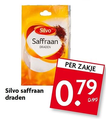 Aanbiedingen Silvo saffraan draden - Silvo - Geldig van 24/05/2015 tot 30/05/2015 bij Deka Markt