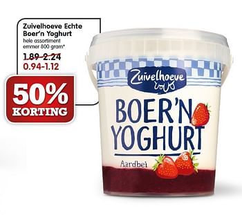 Aanbiedingen Zuivelhoeve echte boer`n yoghurt - De Zuivelhoeve - Geldig van 24/05/2015 tot 30/05/2015 bij Em-té