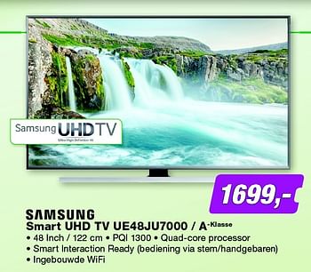 Aanbiedingen Samsung smart uhd tv ue48ju7000 - a-klasse - Samsung - Geldig van 25/05/2015 tot 07/06/2015 bij ElectronicPartner