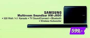 Aanbiedingen Samsung multiroom soundbar hw-j650 - Samsung - Geldig van 25/05/2015 tot 07/06/2015 bij ElectronicPartner