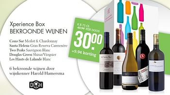 Aanbiedingen Xperience box bekroonde wijnen - Rode wijnen - Geldig van 24/05/2015 tot 06/06/2015 bij Mitra
