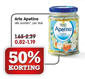 Aanbiedingen Arla apetina - Arla - Geldig van 31/05/2015 tot 06/06/2015 bij Em-té