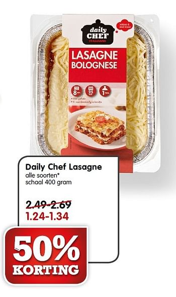 Aanbiedingen Daily chef lasagne - Daily chef - Geldig van 31/05/2015 tot 06/06/2015 bij Em-té