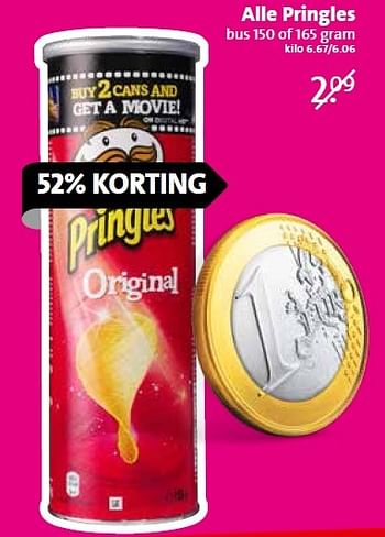 Aanbiedingen Alle pringles - Pringles - Geldig van 08/06/2015 tot 09/06/2015 bij C1000