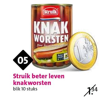 Aanbiedingen Struik beter leven knakworsten - Struik - Geldig van 03/06/2015 tot 09/06/2015 bij C1000