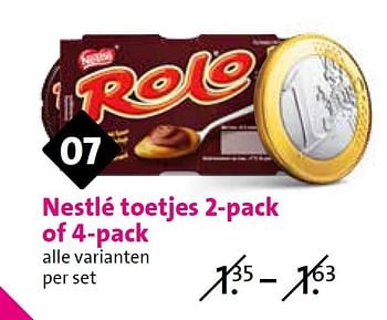 Aanbiedingen Nestlé toetjes 2-pack of 4-pack - Nestlé - Geldig van 03/06/2015 tot 09/06/2015 bij C1000