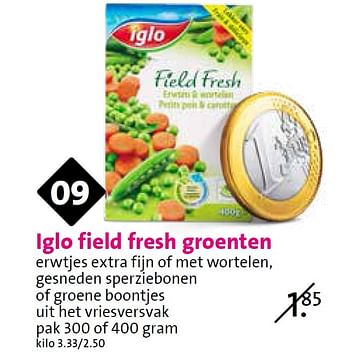 Aanbiedingen Iglo field fresh groenten - Iglo - Geldig van 03/06/2015 tot 09/06/2015 bij C1000