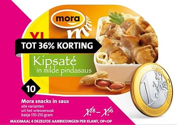 Aanbiedingen Mora snacks in saus - Mora - Geldig van 03/06/2015 tot 09/06/2015 bij C1000