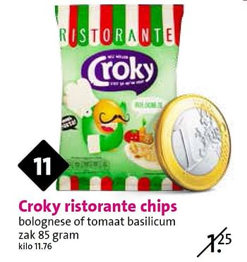 Aanbiedingen Croky ristorante chips bolognese of tomaat basilicum - Croky - Geldig van 03/06/2015 tot 09/06/2015 bij C1000