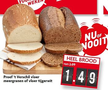 Aanbiedingen Proef `t verschil vloer meergranen of vloer tijgerwit - Huismerk - Deka Markt - Geldig van 07/06/2015 tot 13/06/2015 bij Deka Markt