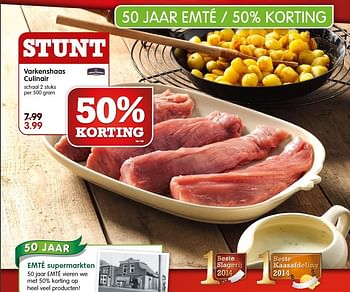Aanbiedingen Varkenshaas culinair - Huismerk - Em-té - Geldig van 07/06/2015 tot 13/06/2015 bij Em-té