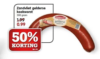Aanbiedingen Zandvliet gelderse kookworst - Zandvliet - Geldig van 07/06/2015 tot 13/06/2015 bij Em-té