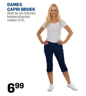 Aanbiedingen Dames capri broek - Huismerk - Action - Geldig van 22/05/2015 tot 30/06/2015 bij Action