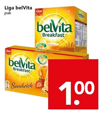 Aanbiedingen Liga belvita - Liga - Geldig van 07/06/2015 tot 13/06/2015 bij Deen Supermarkten