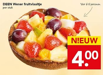 Aanbiedingen Deen wener fruitvlaaitje - Huismerk deen supermarkt - Geldig van 07/06/2015 tot 13/06/2015 bij Deen Supermarkten