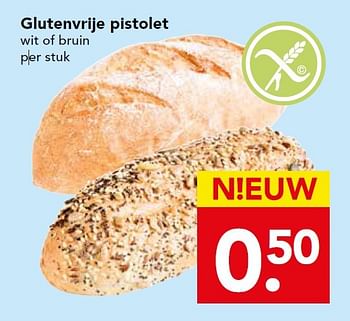 Aanbiedingen Glutenvrije pistolet wit of bruin per stuk - Huismerk deen supermarkt - Geldig van 07/06/2015 tot 13/06/2015 bij Deen Supermarkten