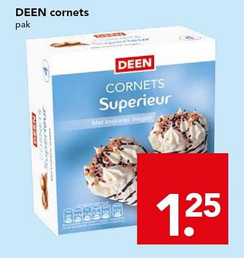 Aanbiedingen Deen cornets - Huismerk deen supermarkt - Geldig van 07/06/2015 tot 13/06/2015 bij Deen Supermarkten
