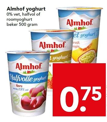 Aanbiedingen Almhof yoghurt - Almhof - Geldig van 07/06/2015 tot 13/06/2015 bij Deen Supermarkten