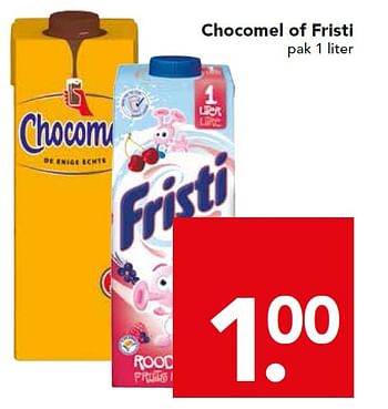 Aanbiedingen Chocomel of fristi - Chocomel - Geldig van 07/06/2015 tot 13/06/2015 bij Deen Supermarkten