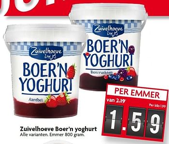 Aanbiedingen Zuivelhoeve boer`n yoghurt - De Zuivelhoeve - Geldig van 07/06/2015 tot 13/06/2015 bij Deka Markt