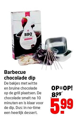 Aanbiedingen Barbecue chocolade dip - Huismerk - Formido - Geldig van 01/06/2015 tot 14/06/2015 bij Formido