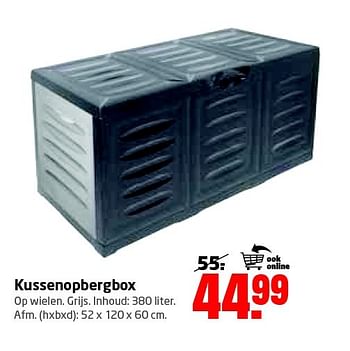 Aanbiedingen Kussenopbergbox - Huismerk - Formido - Geldig van 01/06/2015 tot 14/06/2015 bij Formido