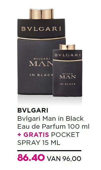 Aanbiedingen Bvlgari bvlgari man in black eau de parfum - BVLGARI - Geldig van 01/06/2015 tot 21/06/2015 bij Ici Paris XL