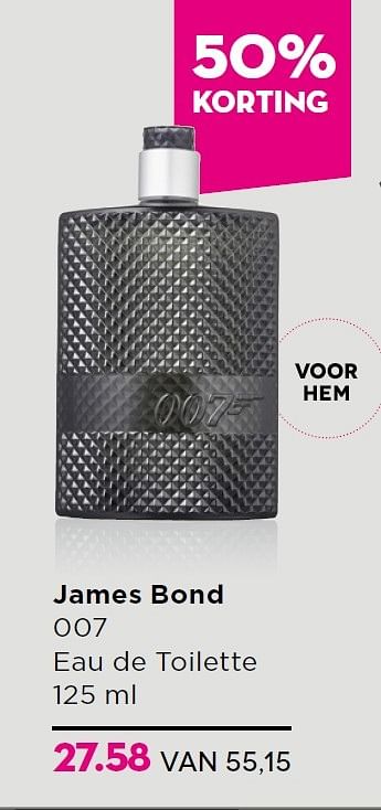 Aanbiedingen James bond 007 eau de toilette - James Bond - Geldig van 01/06/2015 tot 21/06/2015 bij Ici Paris XL
