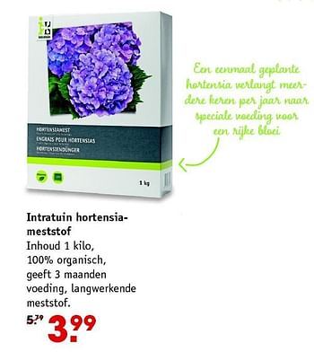 Aanbiedingen Intratuin hortensiameststof - Huismerk - Intratuin - Geldig van 01/06/2015 tot 10/06/2015 bij Intratuin
