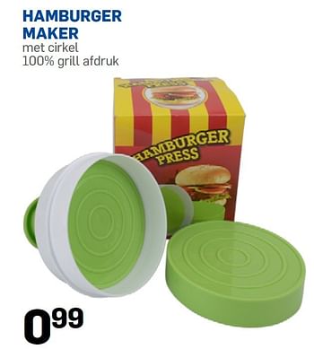 Aanbiedingen Hamburger maker - Huismerk - Action - Geldig van 08/06/2015 tot 14/06/2015 bij Action