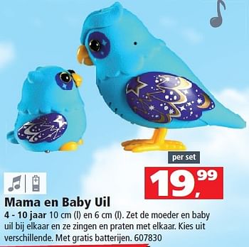 Aanbiedingen Mama en baby uil - Huismerk - Intertoys - Geldig van 23/05/2015 tot 14/06/2015 bij Intertoys