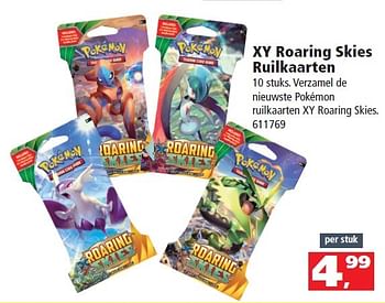 Aanbiedingen Xy roaring skies ruilkaarten - Pokemon - Geldig van 23/05/2015 tot 14/06/2015 bij Intertoys