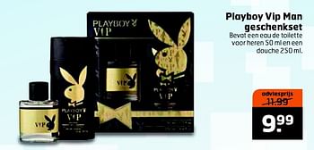 Aanbiedingen Playboy vip man geschenkset - Playboy - Geldig van 09/06/2015 tot 14/06/2015 bij Trekpleister