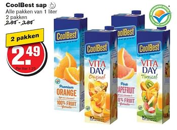 Aanbiedingen Coolbest sap - Coolbest - Geldig van 10/06/2015 tot 16/06/2015 bij Hoogvliet