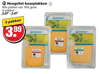 Aanbiedingen Hoogvliet kaasplakken - Huismerk - Hoogvliet - Geldig van 10/06/2015 tot 16/06/2015 bij Hoogvliet