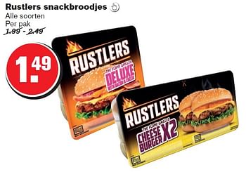 Aanbiedingen Rustlers snackbroodjes - Rustlers - Geldig van 10/06/2015 tot 16/06/2015 bij Hoogvliet