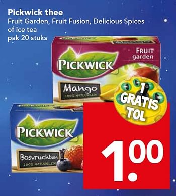 Aanbiedingen Pickwick thee - Pickwick - Geldig van 14/06/2015 tot 20/06/2015 bij Deen Supermarkten