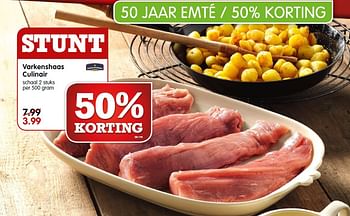 Aanbiedingen Varkenshaas culinair - Huismerk - Em-té - Geldig van 14/06/2015 tot 20/06/2015 bij Em-té