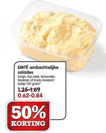Aanbiedingen Emté ambachtelijke salades - Huismerk - Em-té - Geldig van 14/06/2015 tot 20/06/2015 bij Em-té