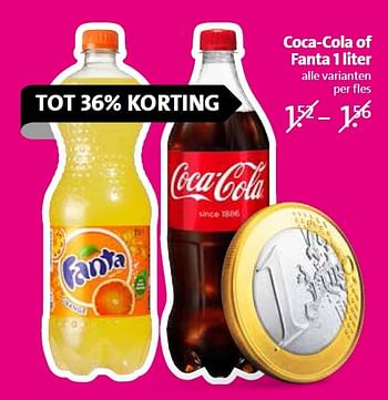 Aanbiedingen Coca-cola of fanta - Huismerk - C1000 Supermarkten - Geldig van 15/06/2015 tot 16/06/2015 bij C1000