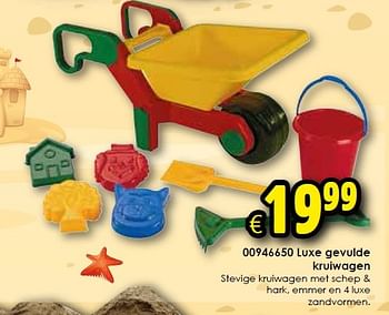 Aanbiedingen Luxe gevulde kruiwagen - Huismerk - Toychamp - Geldig van 20/06/2015 tot 26/07/2015 bij ToyChamp